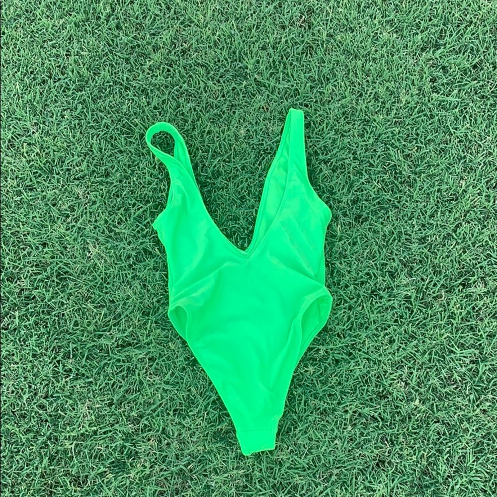 Green Swimsuit - Picture 2 of 2